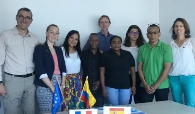 Embajadores de Alemania, Francia y España.