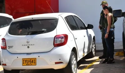 Vehículo en donde mataron al hombre.