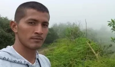 El dirigente sindical campesino Yordan Tovar.