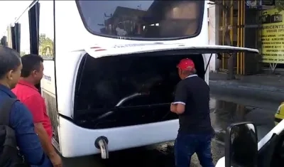 Momentos del incidente. 