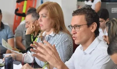 La Gobernadora del Valle del Cauca, Clara Luz Roldán. 