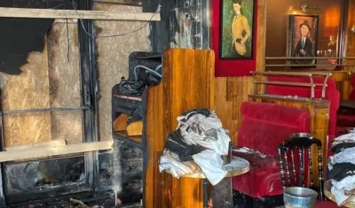 Así quedó el restaurante.