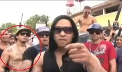 Hugo Enrique González Rico, alias 'Kike' (círculo).