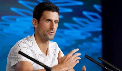 El tenista serbio Novak Djokovic.