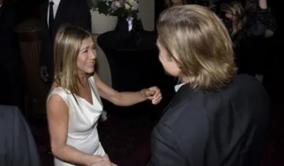 Los actores Jennifer Aniston y Brad Pitt en los premios SAG.