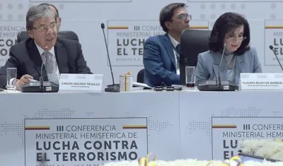 El ministro de Defensa, Carlos Holmes Trujillo.