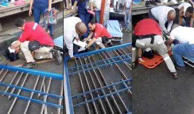 Imágenes del suceso.