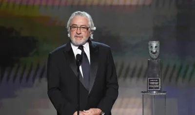 El actor Robert De Niro durante su discurso.