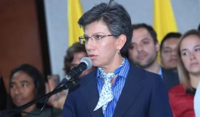 La Alcaldesa de Bogotá, Claudia López.