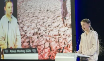 La joven activista Greta Thunberg.