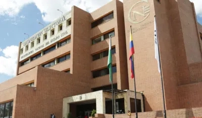 Sede central de la Registraduría Nacional.