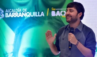 El Alcalde de Barranquilla, Jaime Pumarejo.