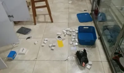 Así quedó el almacén.