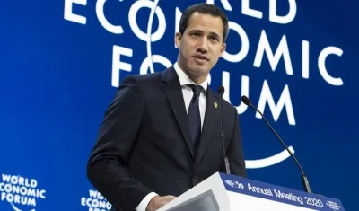 El presidente de su Asamblea Nacional, Juan Guaidó.