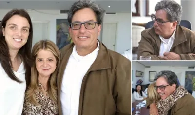 En la foto, Consejera para las Regiones, la Gobernadora Elsa Noguera y el Ministro de Hacienda.