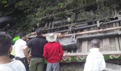 Lugar del accidente.