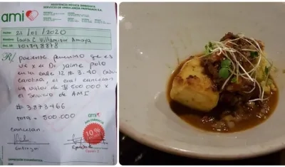 El plato con el que se intoxicaron.