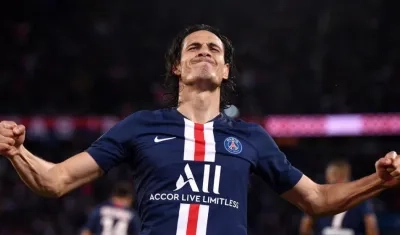 Edison Cavani, delantero uruguayo del PSG. 