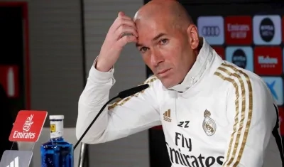 Zinedine Zidane, técnico del Real Madrid. 
