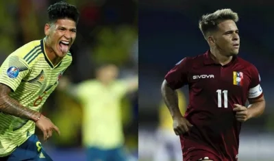 Jorge Carrascal y Yeferson Soteldo.