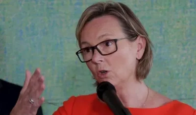 La embajadora de la Unión Europea (UE) en Colombia, Patricia Llombart