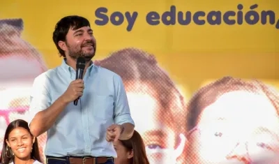 El Alcalde de Barranquilla, Jaime Pumarejo.