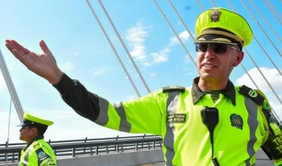 Coronel John Mirque, Comandante de la Policía de Tránsito de Barranquilla.