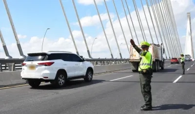 Policía extenderá a Palermo cuadrante que vigilará el Puente Pumarejo