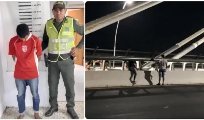 Captura de Manuel Martínez Fernández, tras la denuncia de robos en el nuevo puente Pumarejo.