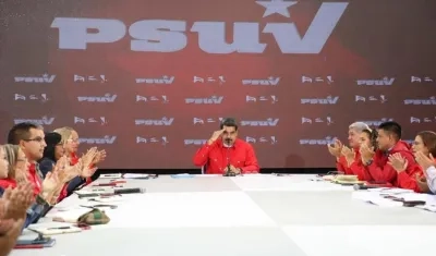 Nicolás Maduro en cumbre del PSUV