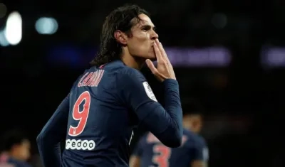 Edison Cavani, delantero uruguayo. 