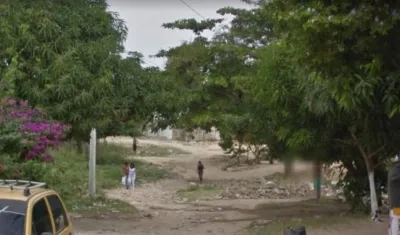 Sector en el barrio Las Marinas donde se presentó el homicidio.