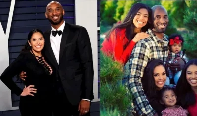En la imagen, Kobe Bryant (d) y Vanessa Bryant, y su familia.