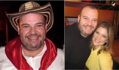 Luis Corcho Olaya, fallecido. En otra foto con su hermana Rosa María Corcho.