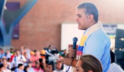 El Presidente de la República, Iván Duque.