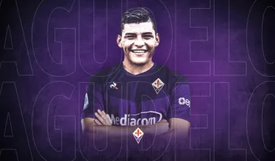 Así fue presentado Kevin Agudelo por la Fiorentina. 