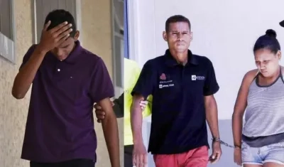 Los tres acusados por la masacre en la finca 'El Gran Chaparral'.