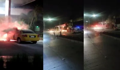 Imágenes del incendio.