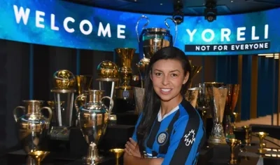 Yoreli Rincón, jugadora colombiana. 