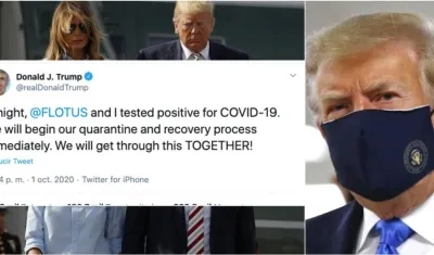 El presidente de Estados Unidos anunció que él y su esposa tienen Covid-19