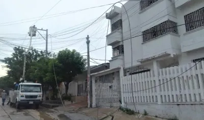 Labores de reparación continúan.