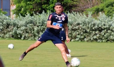 Michael Rangel, delantero de Junior. 