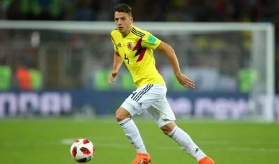 Santiago Arias, jugador de Colombia. 