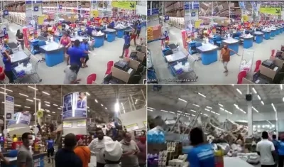 Imágenes de lo ocurrido en el supermercado Mix Mateus Atacarejo en Brasil.
