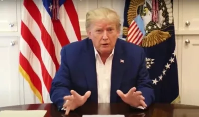 Donald Trump, presidente de los Estados Unidos. 