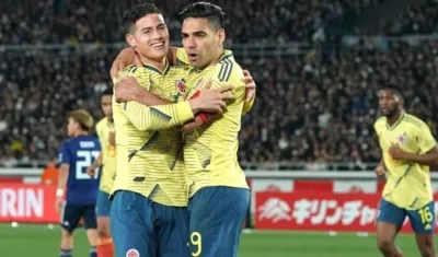 James Rodríguez y Falcao García vienen en el grupo.