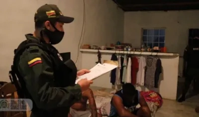 Banda desmantelada por la Policía en Sabanalarga. 