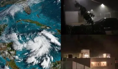 El huracán ya produce lluvias de intensas a torrenciales en la península de Yucatán.