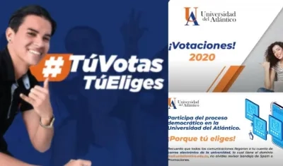 La invitación es que los estudiantes voten desde sus casas.