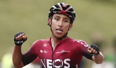 Egan Bernal, ciclista colombiano.
